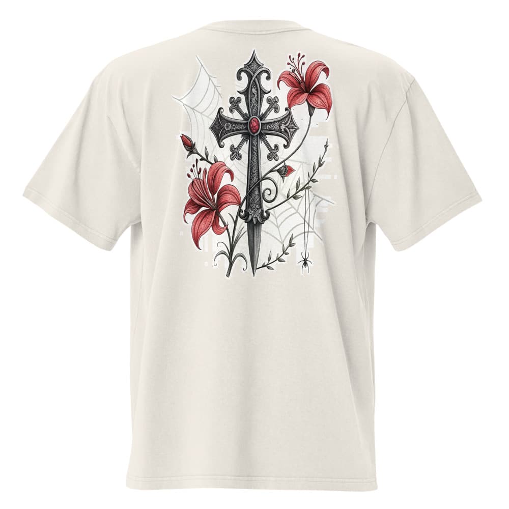 Drift × Gothic Cross & Spider Lily — Oversized Tee