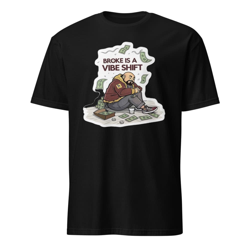 Drift × Broke But Manifesting — Black Graphic Tee