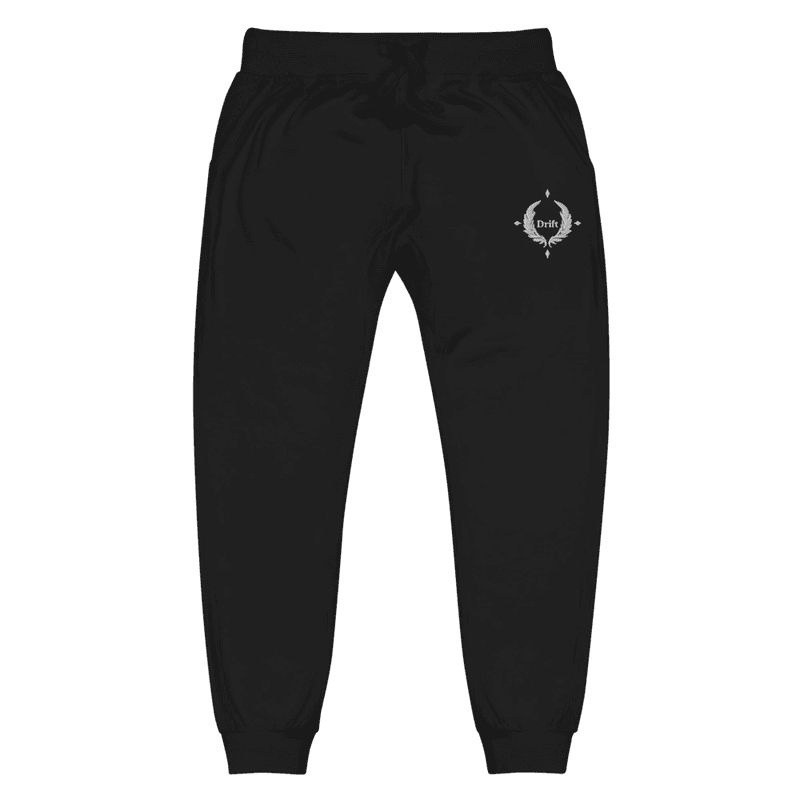Drift Emblem Joggers — Embroidered Fleece Sweatpants